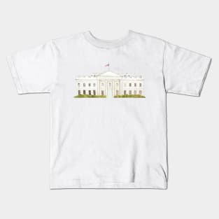 the white house watercolor Kids T-Shirt